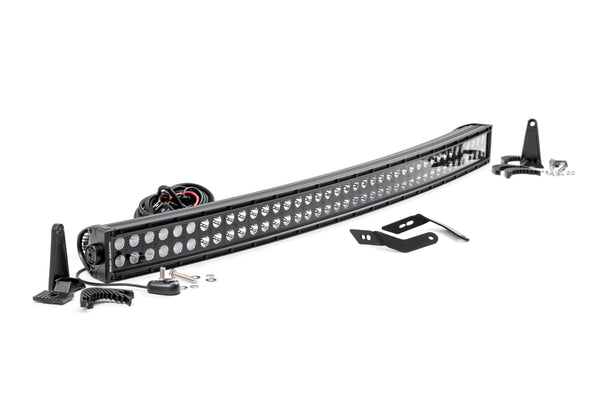 Rough Country - LED Light Kit - Front Mount - 40 In. Black Dual Row - Honda Talon 1000