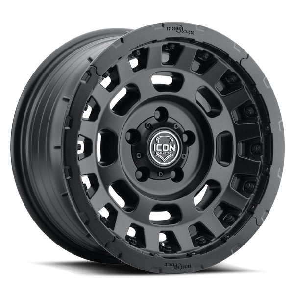 ICON Alloys Hammer Pro Satin Black 17 X 8.5 / 6 X 5.5 25mm Offset 5.75" BS