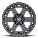 ICON ALLOYS RAIDER SAT BLK - 17 X 8.5 / 6 X 120 / 0 MM / 4.75" BS
