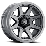 ICON Alloys Rebound Pro Titanium 17 X 8.5 / 6 X 5.5 25mm Offset 5.75" BS