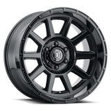 ICON Alloys Recoil Gloss Black 20 X 10 / 5 X 150 -24mm Offset 4.5" BS
