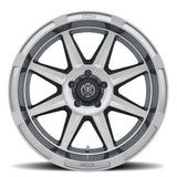 ICON Alloys Bandit Gun Metal 20 X 10 / 5 X 150 -24mm Offset 4.5" BS