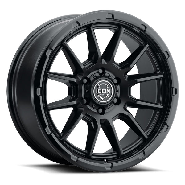 ICON Alloys Cajon Double Black 20 X 9 / 6 X 5.5 0mm Offset 5" BS