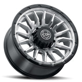 ICON Alloys Cajon Silver Machined W/ Gloss Black Lip 20 X 9 / 8 X 170 6mm Offset 5.25" BS