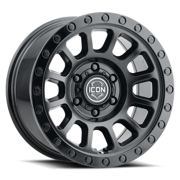 ICON Alloys Hulse Double Black 18 X 9 / 5 X 150 25mm Offset 6" BS