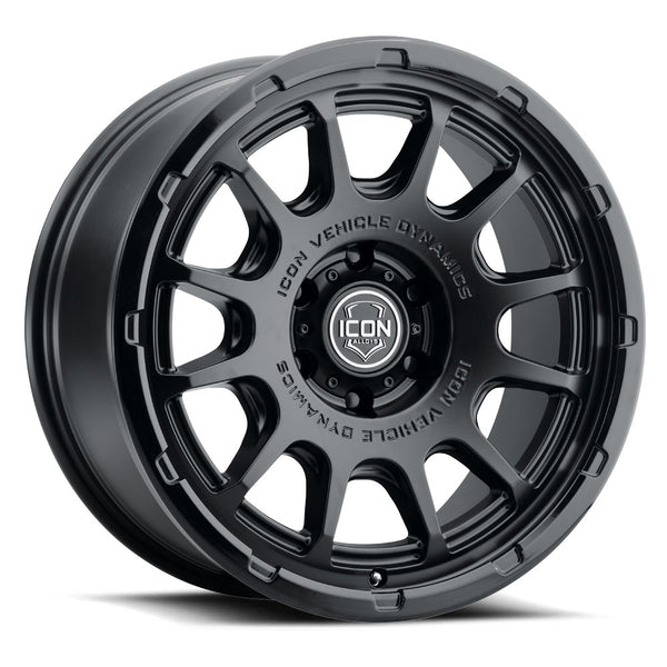 ICON Alloys Rancho Double Black 20 X 9 / 6 X 5.5 0mm Offset 5" BS