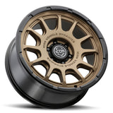 ICON Alloys Rancho Satin Bronze W/ Gloss Black Lip 20 X 9 / 6 X 5.5 16mm Offset 5.625" BS