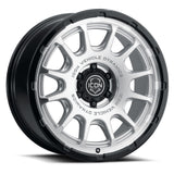 ICON Alloys Rancho Silver Machined W/ Gloss Black Lip 20 X 9 / 6 X 135 16mm Offset 5.625" BS