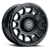 ICON Alloys Rancho Double Black 20 X 9 / 8 X 170 6mm Offset 5.25" BS