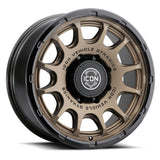 ICON Alloys Rancho Satin Bronze W/ Gloss Black Lip 20 X 9 / 8 X 180 12mm Offset 5.5" BS