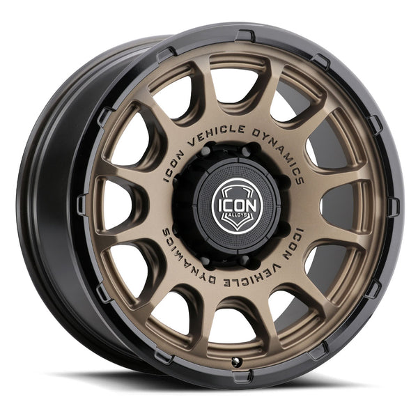 ICON Alloys Rancho Satin Bronze W/ Gloss Black Lip 20 X 9 / 8 X 170 6mm Offset 5.25" BS