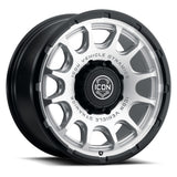 ICON Alloys Rancho Silver Machined W/ Gloss Black Lip 20 X 9 / 8 X 6.5 12mm Offset 5.5" BS