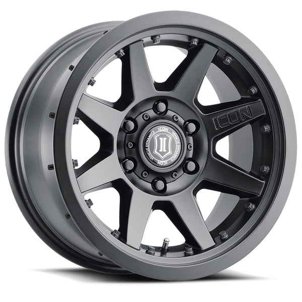 ICON Alloys Rebound Pro Satin Black 17 X 8.5 / 5 X 150 25mm Offset 5.75" BS