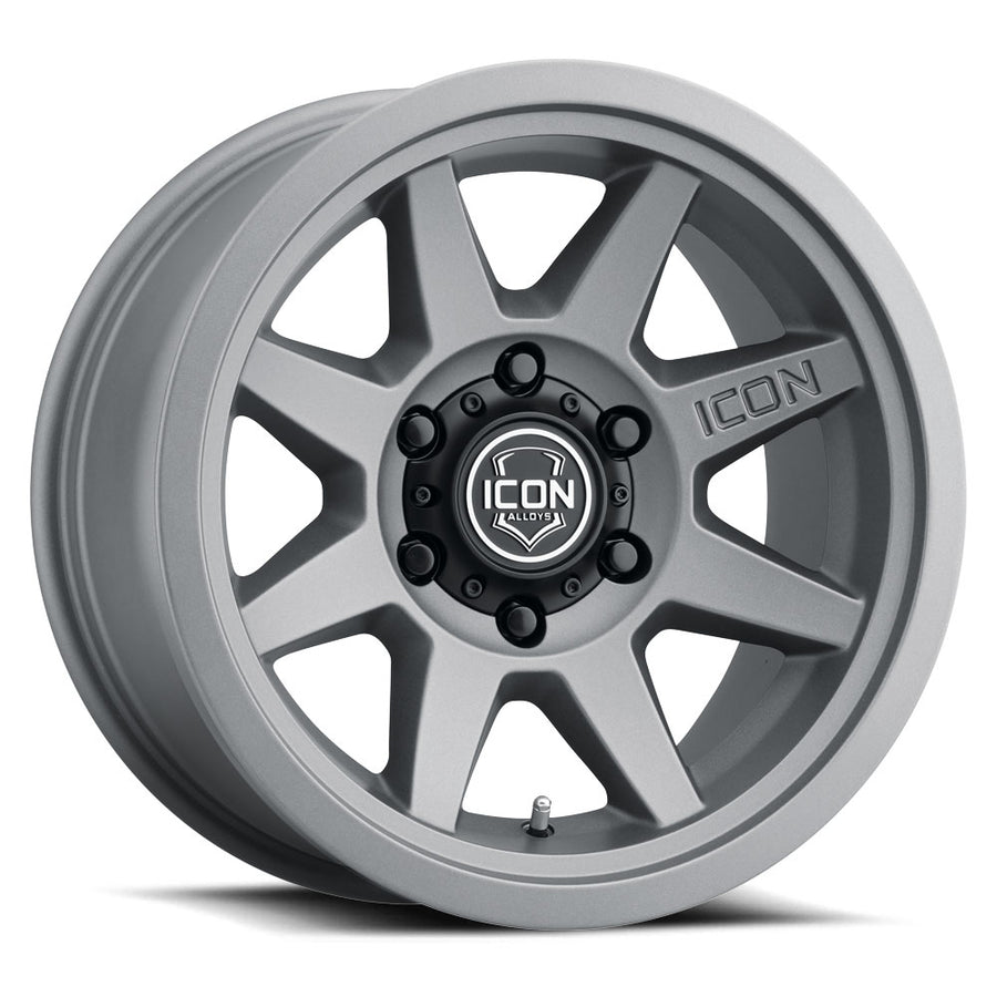 ICON Alloys Rebound SLX Charcoal 17 X 8.5 / 6 X 5.5 25mm Offset 5.75" BS