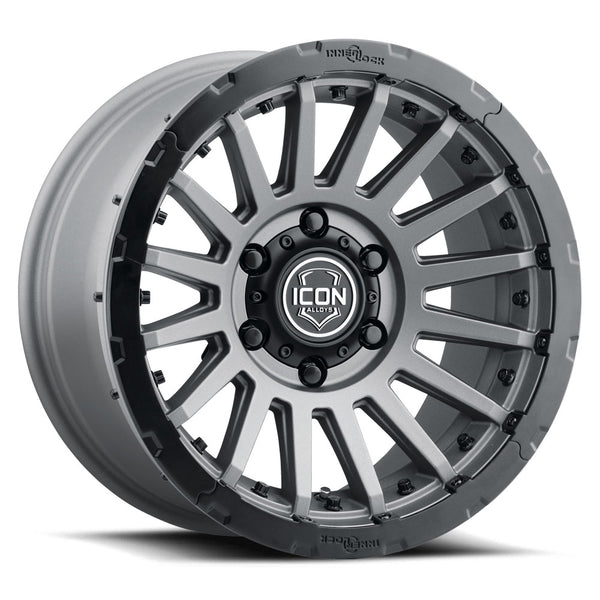 ICON Alloys Recon Pro Charcoal 18 X 9 / 8 X 170 6mm Offset 5.25" BS