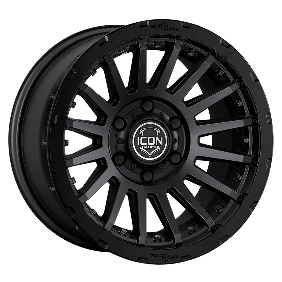 ICON Alloys Recon Pro Satin Black 18 X 9 / 8 X 6.5 12mm Offset 5.5" BS