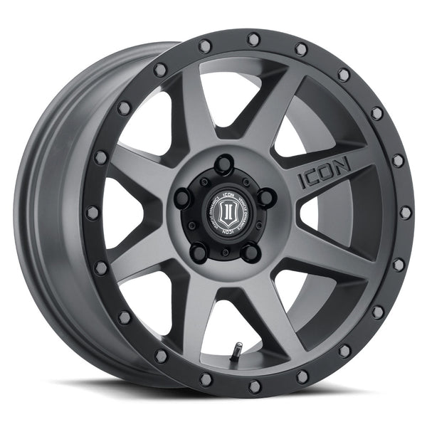 ICON ALLOYS REBOUND TITANTIUM - 17 X 8.5 / 5 X 5.5 / 0MM / 4.75" BS