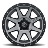 ICON ALLOYS REBOUND TITANTIUM - 17 X 8.5 / 5 X 5.5 / 0MM / 4.75" BS