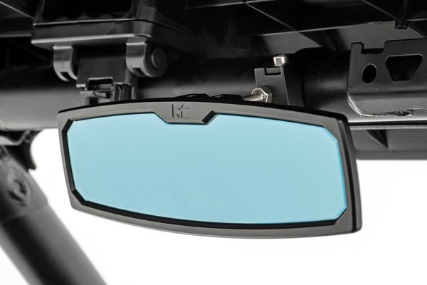 Rough Country - UTV Aluminum Rear View Mirror - Dome Light- 12 In. - 1.75-2 In. Mount