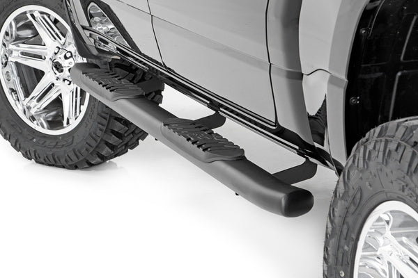 Rough Country - Oval Nerf Step - Crew Cab - Black - Ram 1500 (19-25)/1500 TRX (21-24)