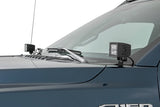 Rough Country - LED Light Kit - Ditch Mount - 2 In. Black Pair - Flood - Ford F-150 (15-25)/F-150 Lightning (22-25)