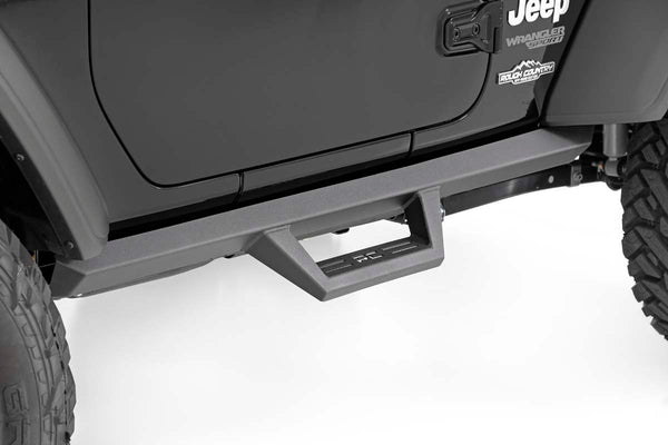 Rough Country - Contoured Drop Steps - 2 Door - Jeep Wrangler JL 4WD (2018-2025)
