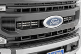 Rough Country - LED Light Kit - Grille Mount - 10 Inch Black - Slimline - Ford F-250 Super Duty (20-22)