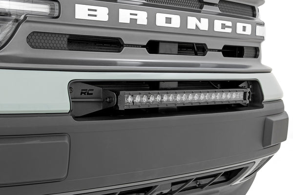 Rough Country - LED Light Kit - Bumper Mount - 20 In. Black Single Row - Ford Bronco Sport (21-25)
