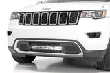 Rough Country - LED Light Kit - Bumper Mount - 20 In. Black Dual Row- Amber DRL - Jeep Grand Cherokee WK2 (11-20)