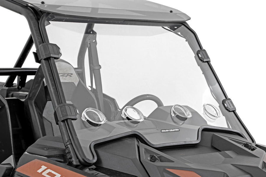 Rough Country - Vented Full Windshield - Scratch Resistant - Polaris RZR XP 1000