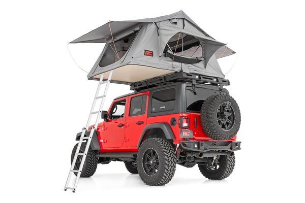 Rough Country - Roof Top Tent - Rack Mount - 12 Volt Accessory W/Ladder Extension & LED Light Kit