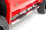 Rough Country - Oval Nerf Steps - Stainless - Crew Cab - Chevy/GMC 1500/2500HD/3500HD (19-25 & Classic)