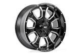 Rough Country - Rough Country 93 Series Wheel/One-Piece/Machined Black/20x10/6x5.5/6x135/-18mm