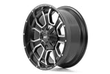 Rough Country - Rough Country 93 Series Wheel/One-Piece/Machined Black/20x9/6x5.5/6x135/0mm