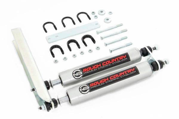 Rough Country - N3 Steering Stabilizer - Dual - Ford Bronco/F-150/F-250 (1980-1998)