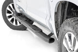 Rough Country - Oval Nerf Step - Crew Cab - Black - Toyota Tundra 2WD/4WD (2007-2021)
