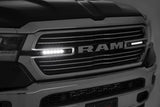 Rough Country - Dual 6in LED Grille Kit - Chrome Slimline - Ram 1500 2WD/4WD (2019-2024)