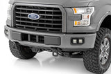 Rough Country - LED Light Kit - Fog Mount - Dual 2 In. Black Pairs - Spot - Ford F-150 (15-17)