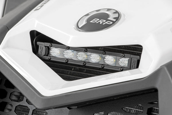 Rough Country - LED Light Kit - Cowl Mount - 6 In. Black Slimline - Can-Am Maverick X3