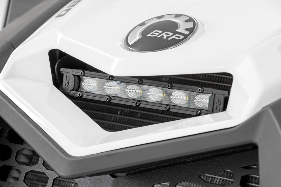 Rough Country - LED Light Kit - Cowl Mount - 6 In. Black Slimline - Can-Am Maverick X3