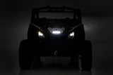 Rough Country - LED Light Kit - Cowl Mount - 6 In. Black Slimline - Can-Am Maverick X3