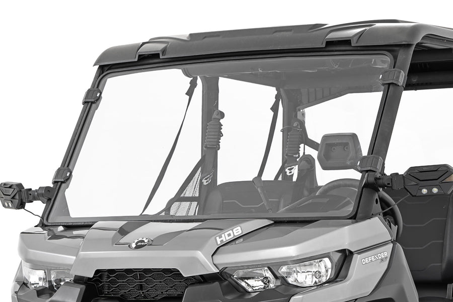Rough Country - Full Windshield - Scratch Resistant - Can-Am Defender HD 8/HD 9/HD 10