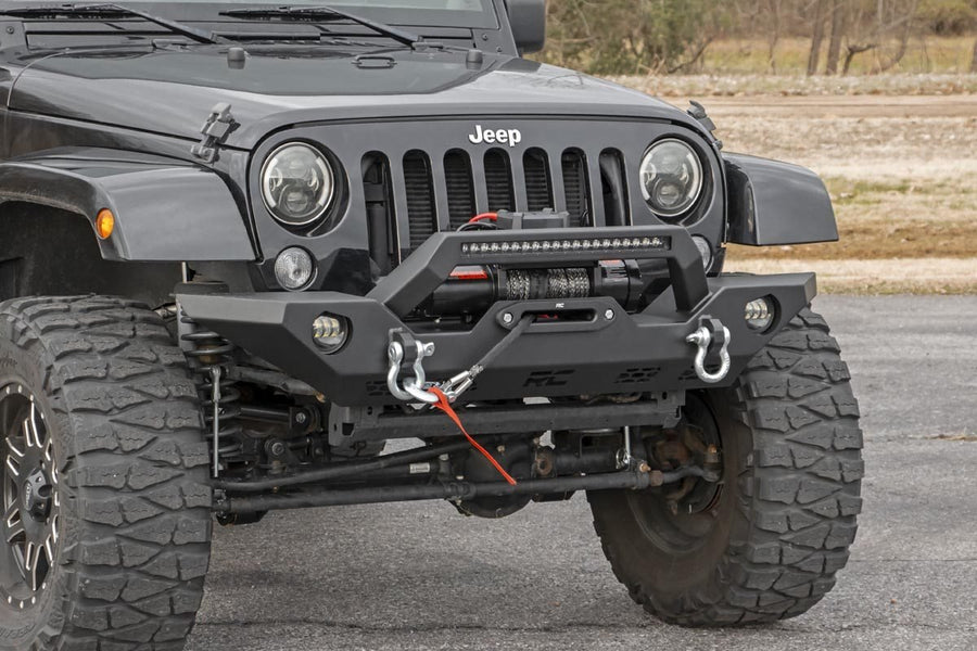 Rough Country - Front Bumper - Sport - OE Fog - Jeep Gladiator JT/Wrangler JK & JL/Wrangler Unlimited 4WD