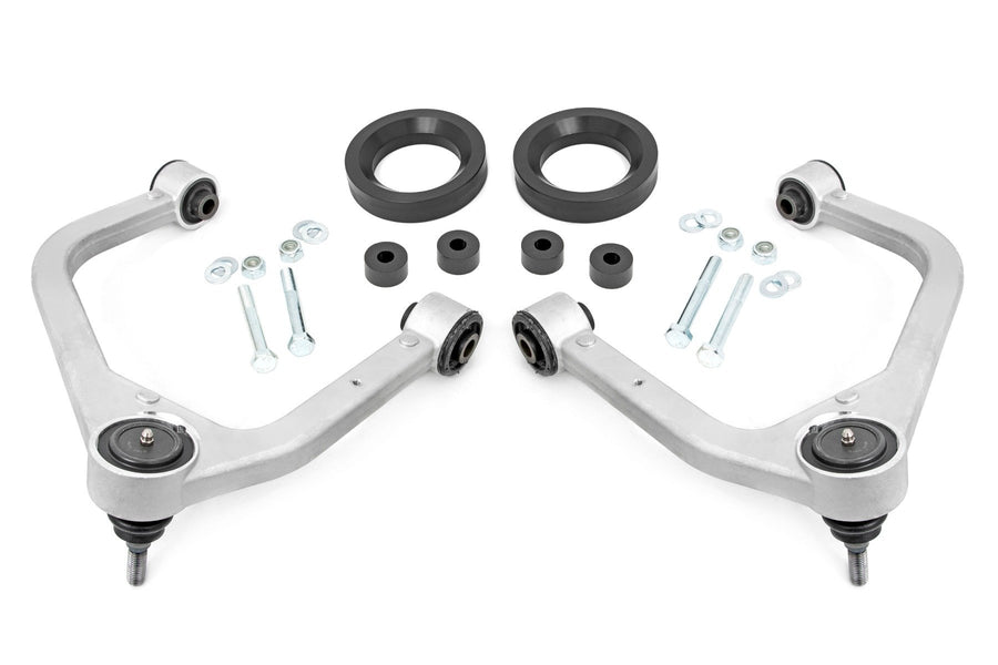 Rough Country - 1.75 Inch Leveling Kit - Forged Alum UCA - AT4 - GMC Sierra 1500 (2019-2025 & Classic)
