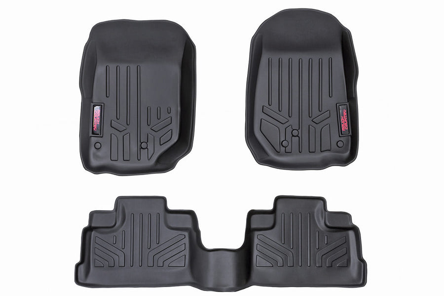 Rough Country - Floor Mats - FR & RR - 4 Door - Jeep Wrangler Unlimited 2WD/4WD (2007-2013)