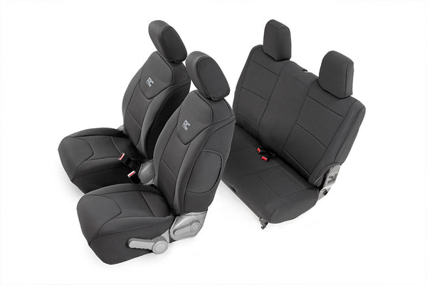 Rough Country - Seat Covers - Front And Rear - Jeep Wrangler JK 4WD (2007-2010)