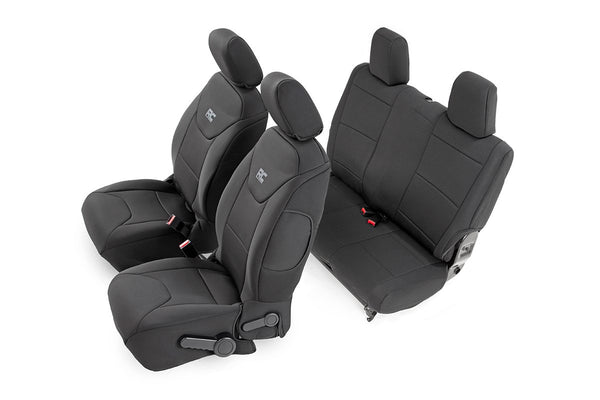 Rough Country - Seat Covers - Front And Rear - Jeep Wrangler JK 4WD (2011-2012)