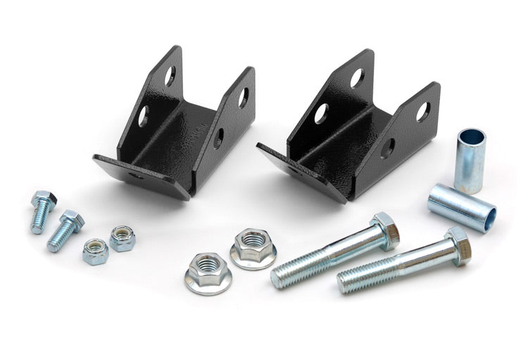 Rough Country - Shock Relocation Brackets - Rear - Jeep Wrangler TJ (97-06)/Wrangler Unlimited (04-06)