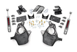 Rough Country - Lowering Kit - Knuckle - 2 In.FR - 4 In.RR - Chevy/GMC 1500 (07-14)
