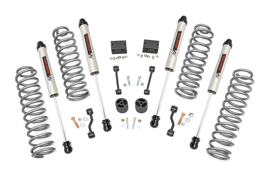 Rough Country - 2.5 Inch Lift Kit - Coils - V2 - Jeep Wrangler Unlimited Rubicon 4WD (18-23)